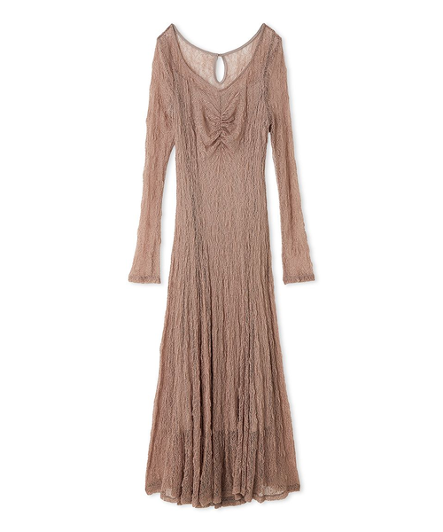 フロントギャザーレースドレス｜スナイデルの通販｜&mall（アンド