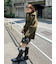 ステンカラーニットジャケットカーディガン