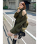 ステンカラーニットジャケットカーディガン