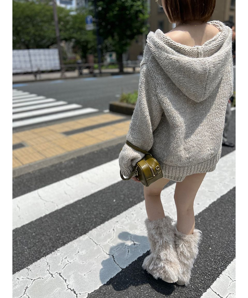 レースアップファーブーツSWGS254685 裏起毛レースアップ