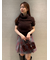 Sustainableロービングチェックミニスカート