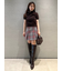 Sustainableロービングチェックミニスカート