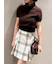 Sustainableロービングチェックミニスカート