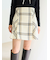Sustainableロービングチェックミニスカート