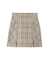 Sustainableロービングチェックミニスカート