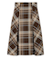 Sustainableロービングチェックミドルスカート