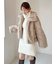 タートルネックミニニットワンピース