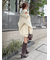 タートルネックミニニットワンピース