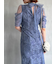 シアーショルダーレースドレス
