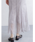シアーショルダーレースドレス