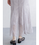 シアーショルダーレースドレス