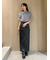 ストレッチレザータイトスカート