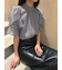 Sustainableオーガンシースルーブラウス