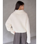 ウールハーフジップニットプルオーバー