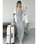 タイ付きバルーンブラウス