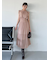 Sustainableシアープリーツウエストワンピース