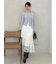 ファブリックイレヘムフレアスカート