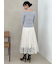 ファブリックイレヘムフレアスカート