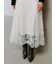 ファブリックイレヘムフレアスカート