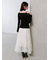 ファブリックイレヘムフレアスカート