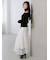 ファブリックイレヘムフレアスカート