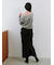 アシメジップドレープスカート