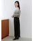 アシメジップドレープスカート