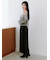 アシメジップドレープスカート