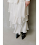 サテンナローティアードスカート