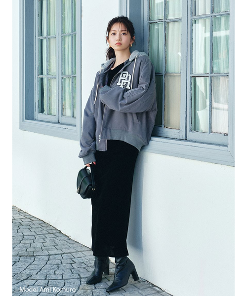 フロッキーベロアドレープドレス｜スナイデルの通販｜&mall（アンド