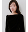 フロッキーベロアドレープドレス