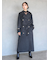 ウールカシミヤスタンドカラーコート