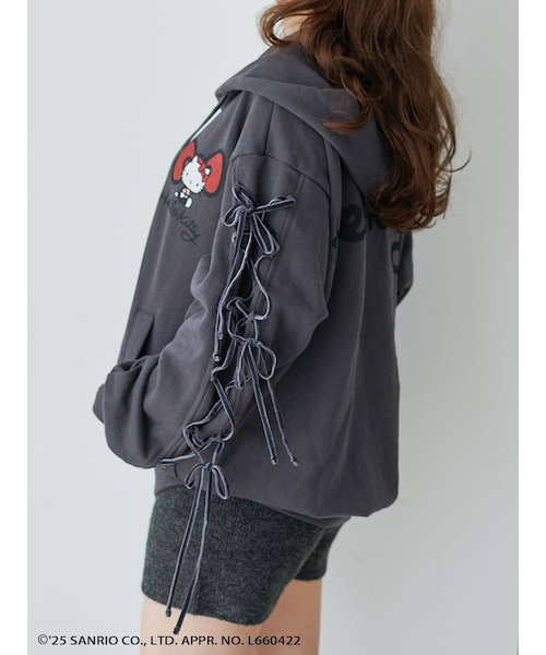 HELLO KITTY】レースアップパーカー｜スナイデルの通販｜&mall（アンド