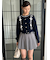 【HELLO KITTY】アーガイルカーディガン