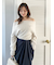 ハイウエストドレープパンツ