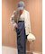 ハイウエストドレープパンツ