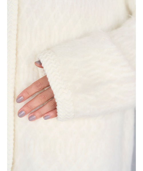 ファーライクミドルニットジャケット｜スナイデルの通販｜&mall