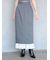 プリーツドッキングナロースカート