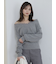 フォックス衿レースプルオーバー