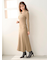 フロントボタンニットワンピース