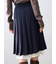 プリーツレイヤードミディスカート