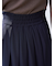 プリーツレイヤードミディスカート