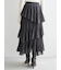 Sustainableプリーツティアードロングスカート