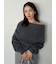 【HIGH QUALITY】フォックスカシミヤオフショルプルオーバー
