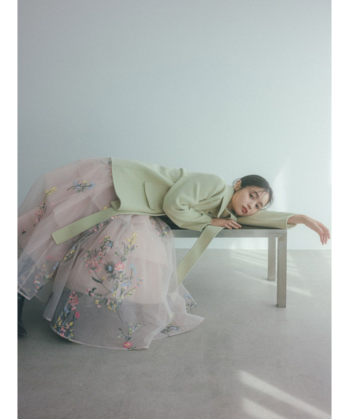 エンブロイダリーチュールドレス【カンヘウォン着用】｜スナイデルの