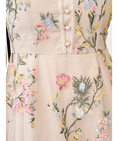 エンブロイダリーチュールドレス【カンヘウォン着用】｜スナイデルの