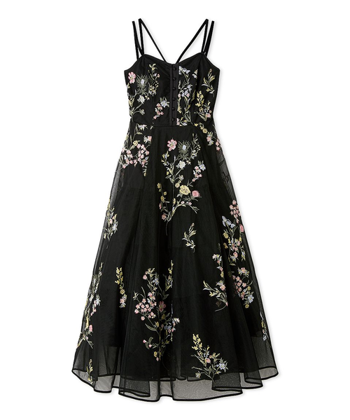 エンブロイダリーチュールドレス【カンヘウォン着用】｜スナイデルの