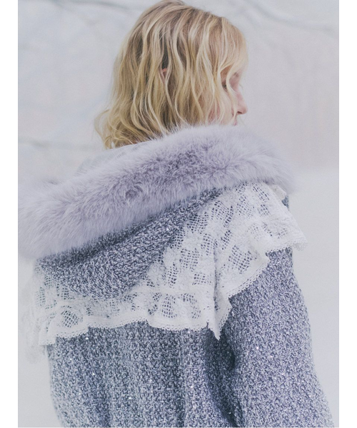 ファー付きツイードブルゾン｜スナイデルの通販｜&mall（アンドモール