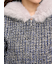 ファー付きツイードブルゾン