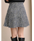 サイドプリーツツイードミニスカート